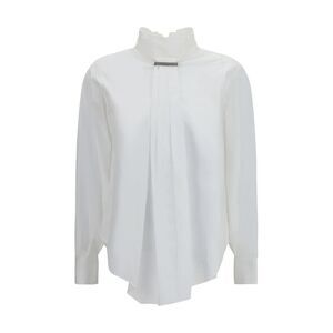 Brunello Cucinelli White Cotton Women's Blouse